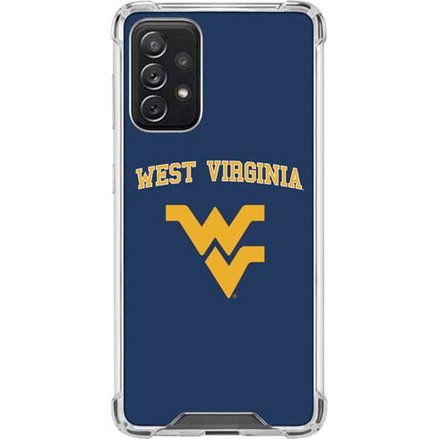 West Virginia University Est 1867 Galaxy A72 5G Clear Case